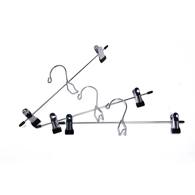 Pants Hangers With Adjustable Clip Hangers Non Slip,Metal Adult Baby ...