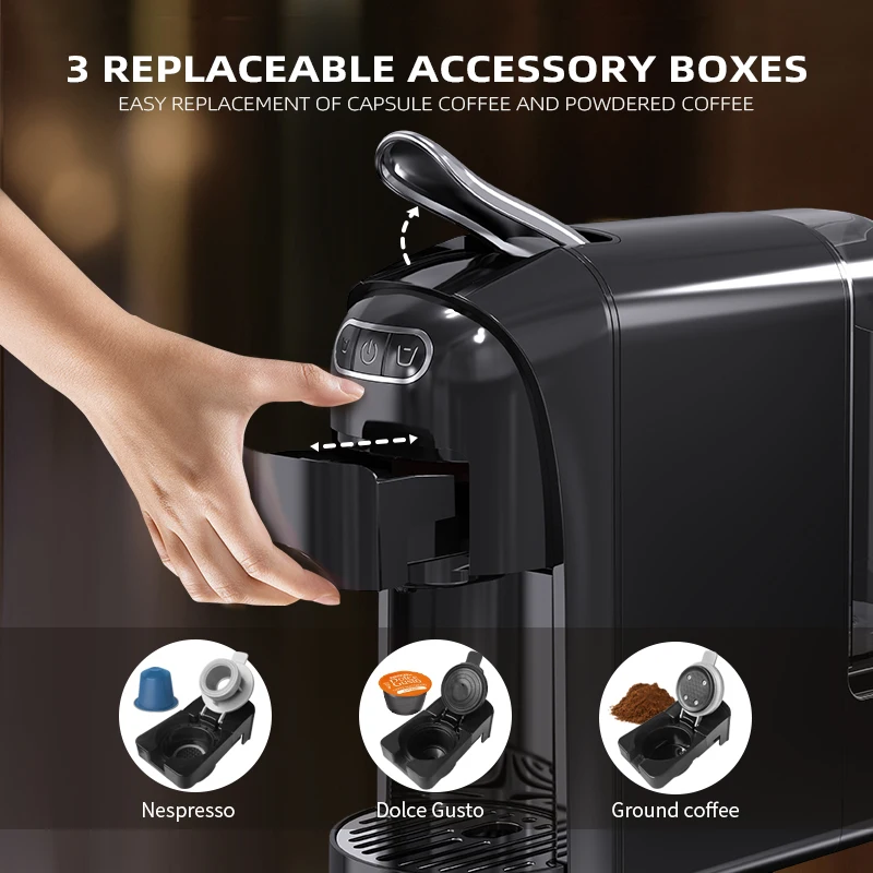 3IN1 Coffee Maker - Versatile & Eco-Friendly Espresso Machine