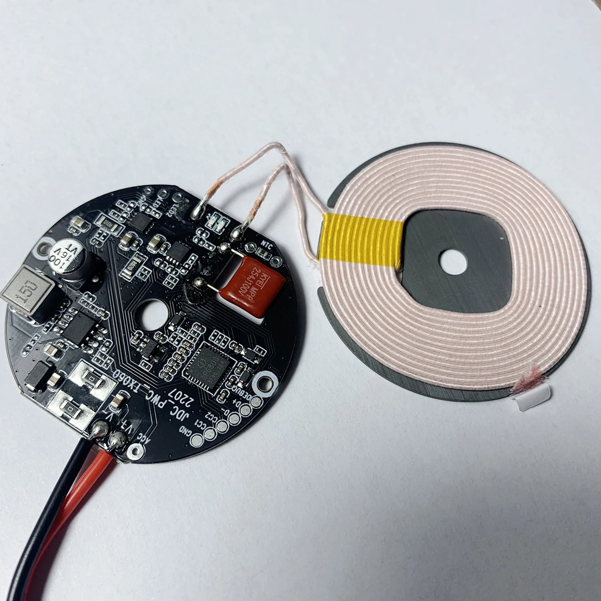 OEM Qi PCB PCBA for Car Wireless Charger Module Car 15W 12V 24v 36v Qi 1 Coils Wireless Charger Transmitter Module
