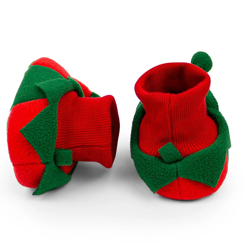 Новейшие Теплые детские носки для косплея на Рождество обувь с мягкой подошвой детские ботинки