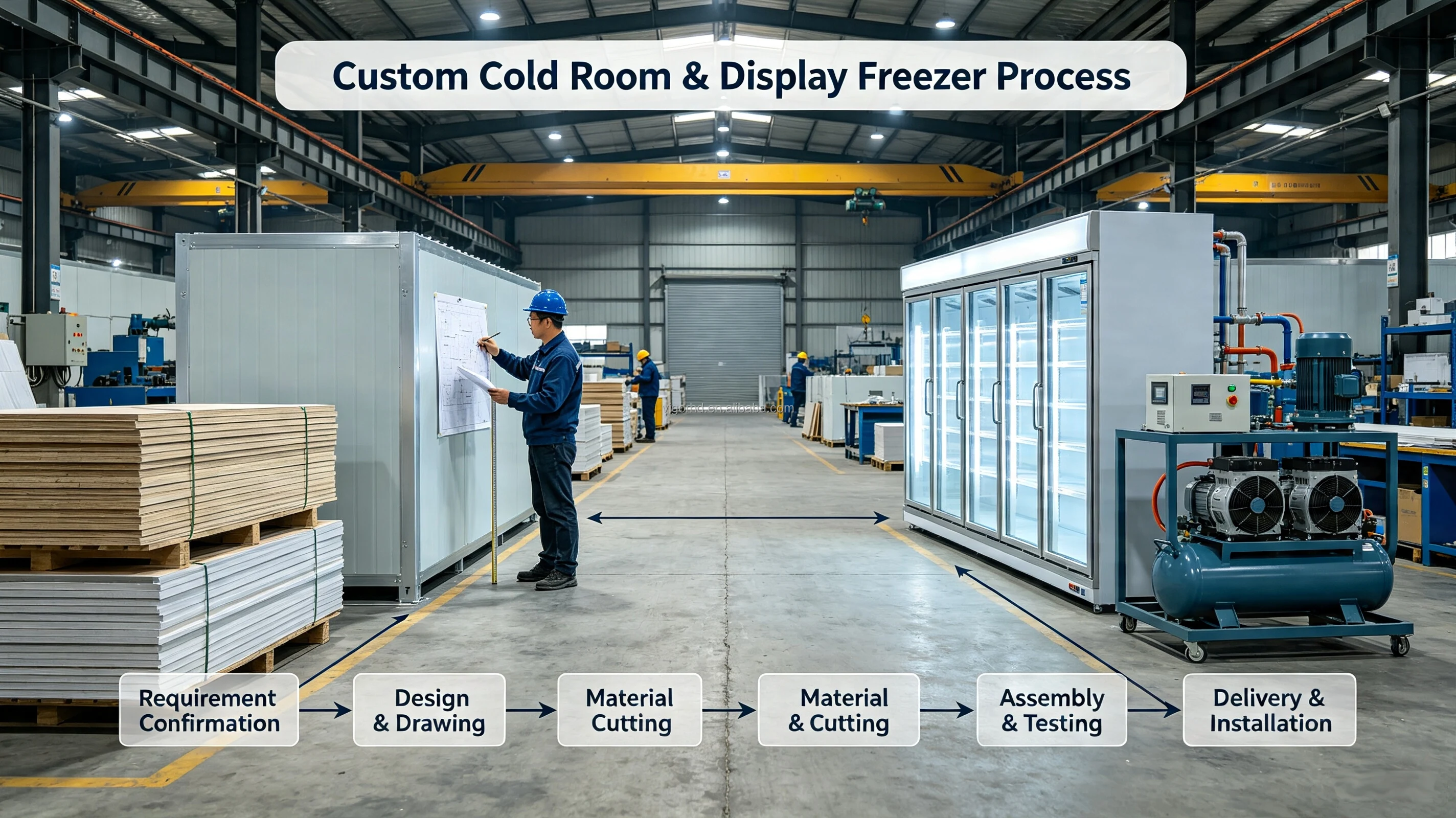 Storage Room Refrigeration Unit, AC 220V~240V, 3-7kW - detail 76