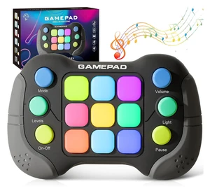 EPT Fun Interactive Toy Quick Push Pop It Game Light up Handheld Fast Push Bubble Game Machine Educational Toys for Kids