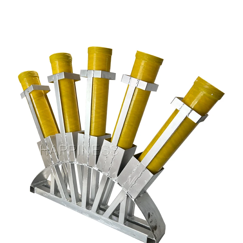 4 Inch 5 Shots Mortar Shell Tubes Racks for Fireworks Display Unit Pyrotechnics