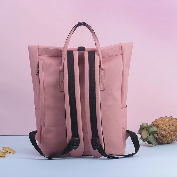 Ladies Convertible Tote Bag Canvas Rolltop Backpack Laptop Bag