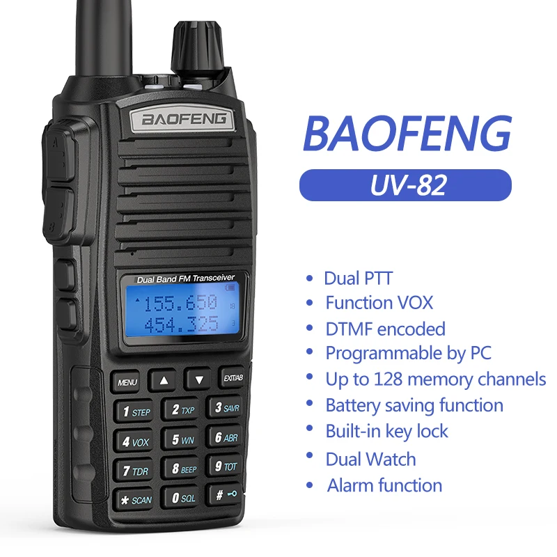 Boafeng Bf-uv82 Ham Dual Band Uhf/vhf Two Way Radio High Power Uv82 Usb ...