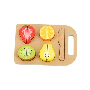 Children's Educational Pretend Game Kitchen Toy Cutting Fruits and Vegetables