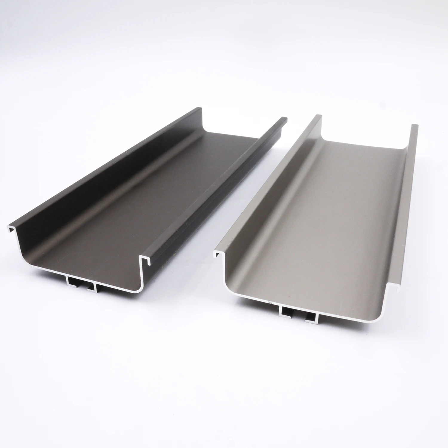 LENWA ALUMINIUM Horizontal Gola Profile Handle and Gola Recessed Vertical Double Grip Profile