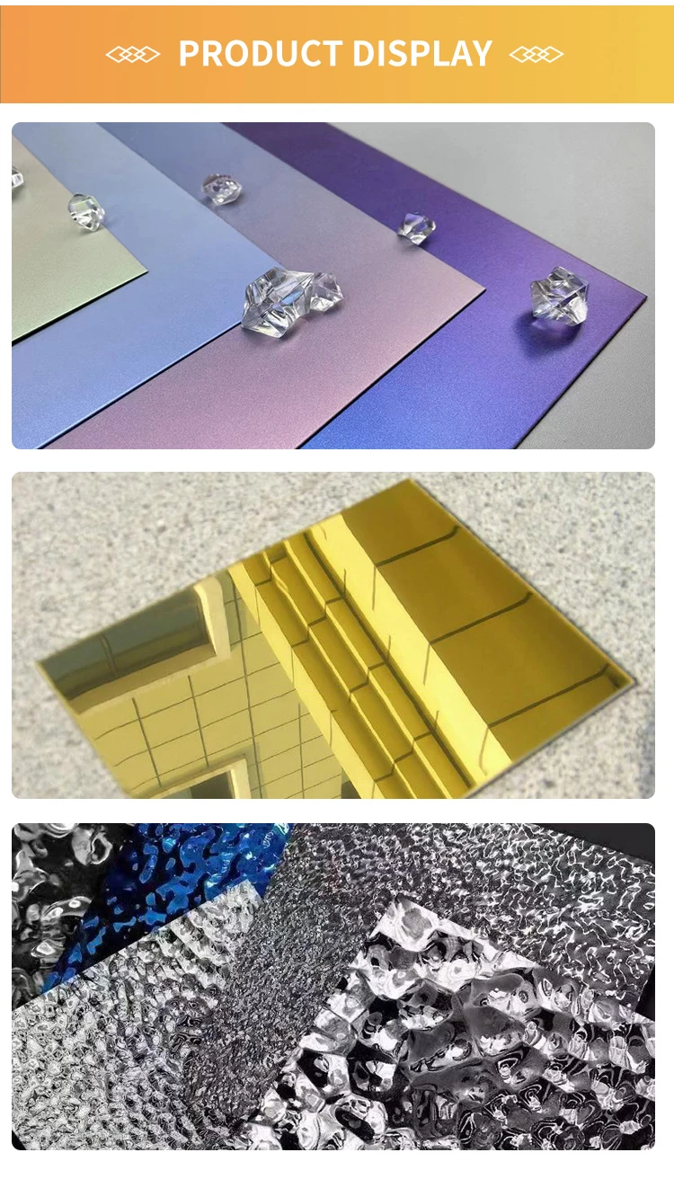 201 304 430 420 Ba 8k Mirror Finish Stainless Steel Sheet 4 Feet X 8 Feet For Decoration