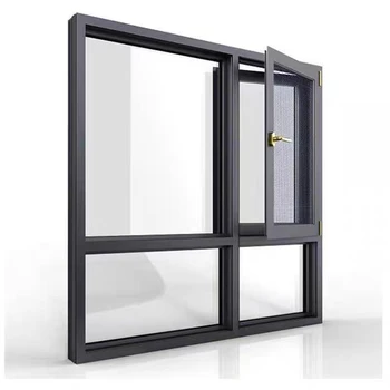 aluminum hurricane impact windows soundproof glass windows energy efficient casement window