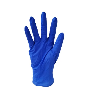 In stock ready to ship purple blue nitrile exam gloves powder free textured nitrile gloves for medical chemo use examination use