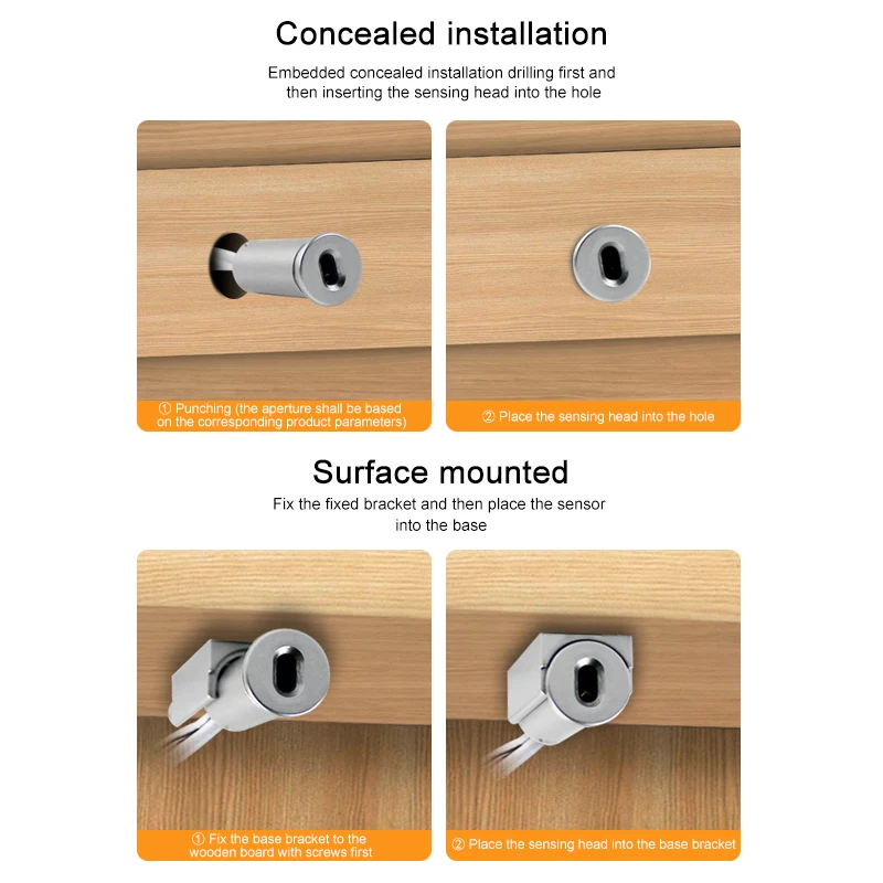 Sliver DC12V/24V Cabinet Wardrobe Led Light Sliding Door Single Door Motion Sensor Single Door Control Ir Motion Sensor Switch
