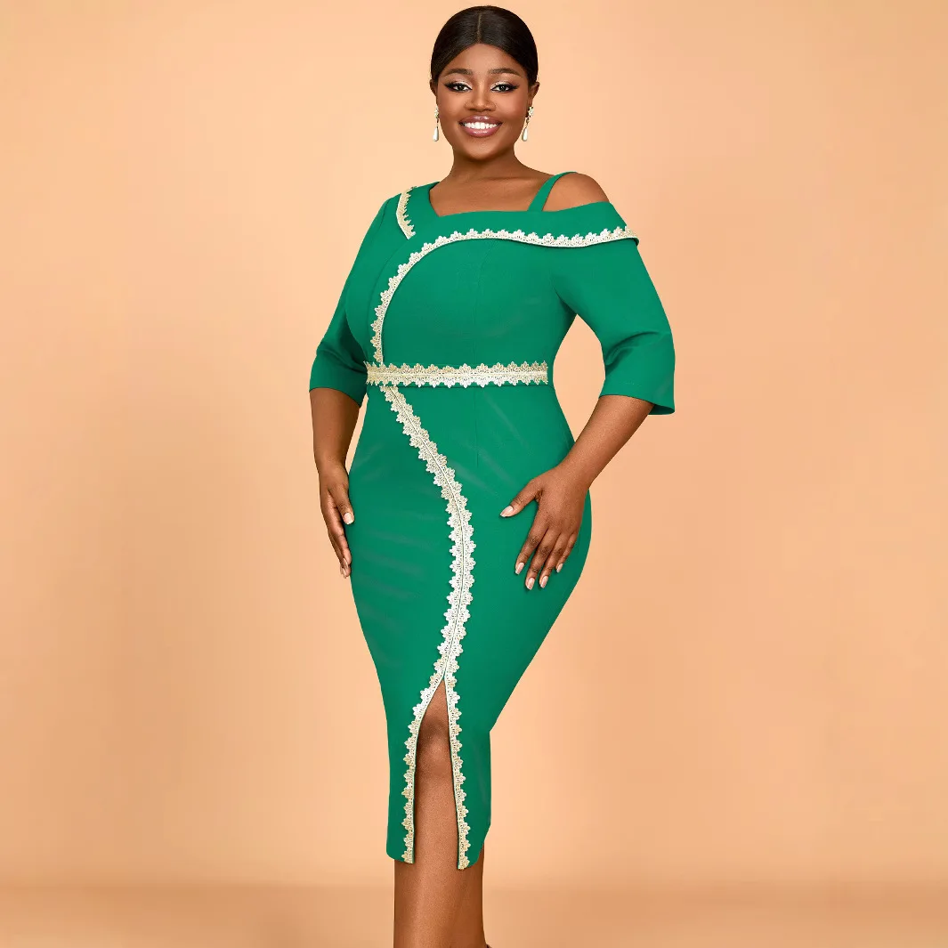 black dress for women elegant Long Sleeve Maxi Dress in Black main image 1