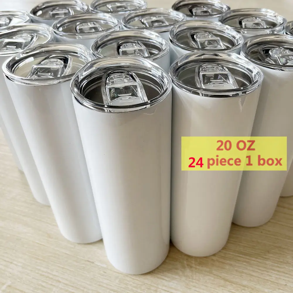 20 Oz Skinny Sublimation Tumblers Blanks Us Warehouse Stainless Steel