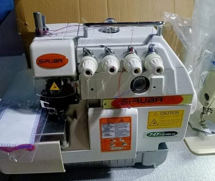 Overlock Sewing Machine Industrial Sewing Machine Jack Computerized Popular Sale Perfect Condition Used Siruba 747 Four Threads