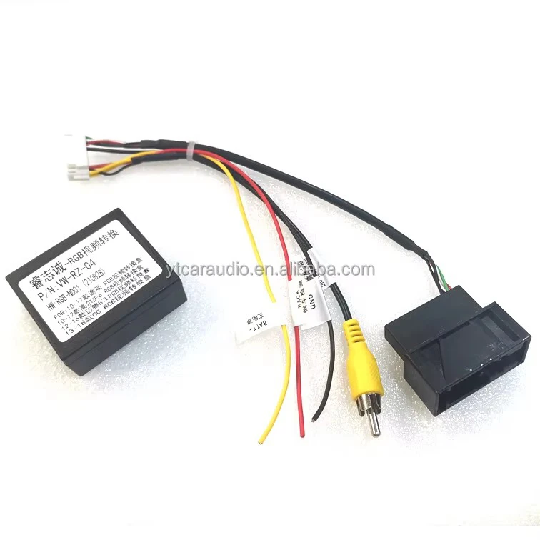 26 PIN RGB to CVBS (RCA) AV Signal Converter Adapter for VW Original Rearview Camera for VW passat CC Tiguan Android DVD