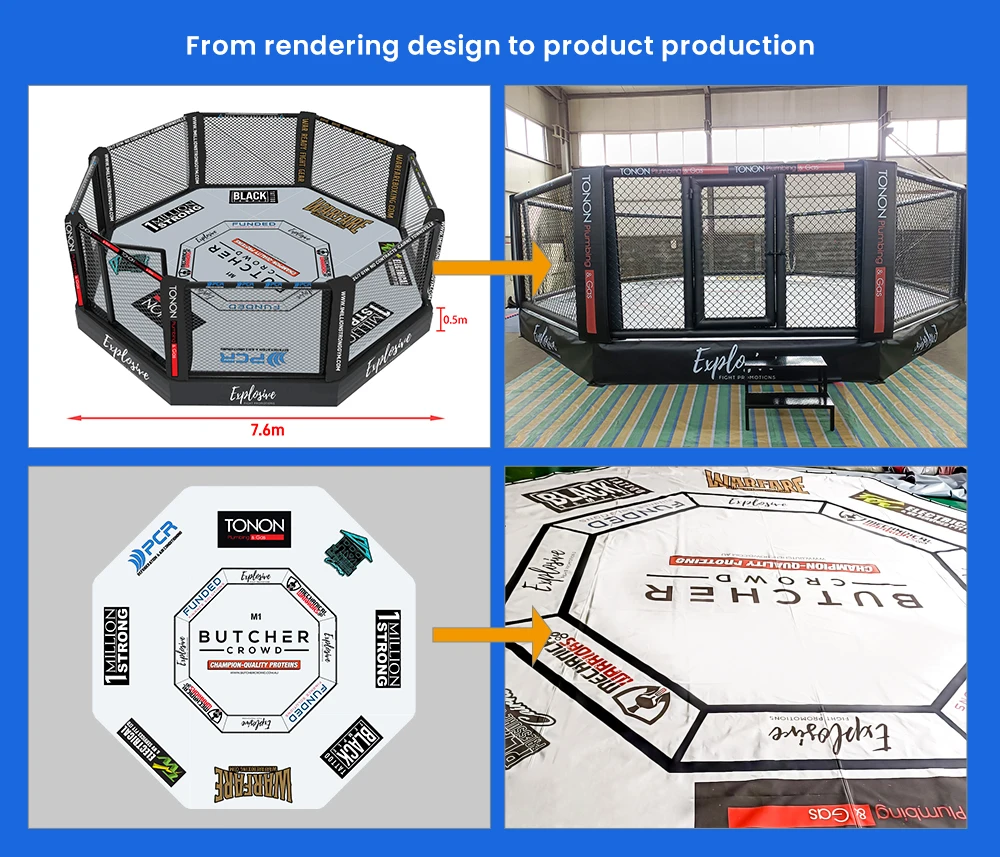 MMA ONEMAX Portable Training Cage - Easy Install, Anti-Rust Steel, Martial Arts School & Gym Supplier