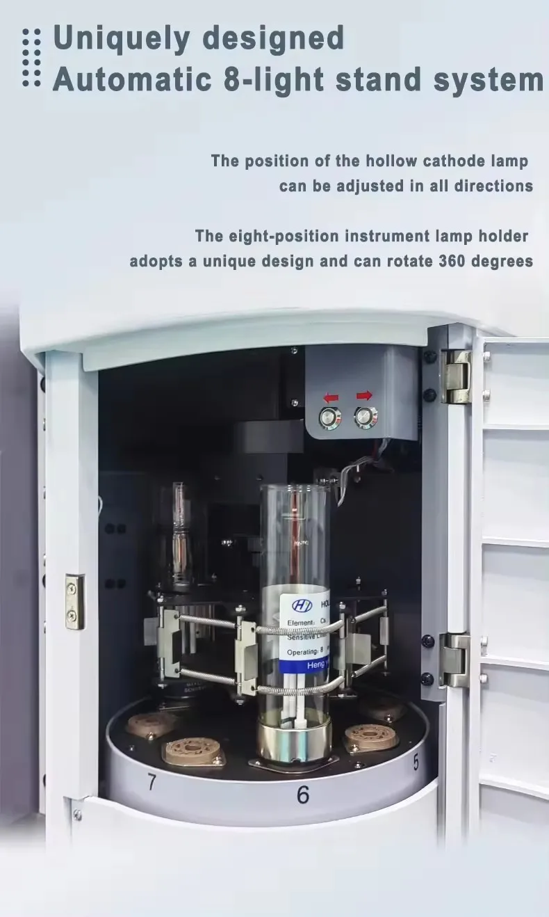 IKEME Lab Testing Double Beam Atomic Absorption Spectrophotometer Price Lab Aas Trace Metal Test Spectrometer for Metal Analysis