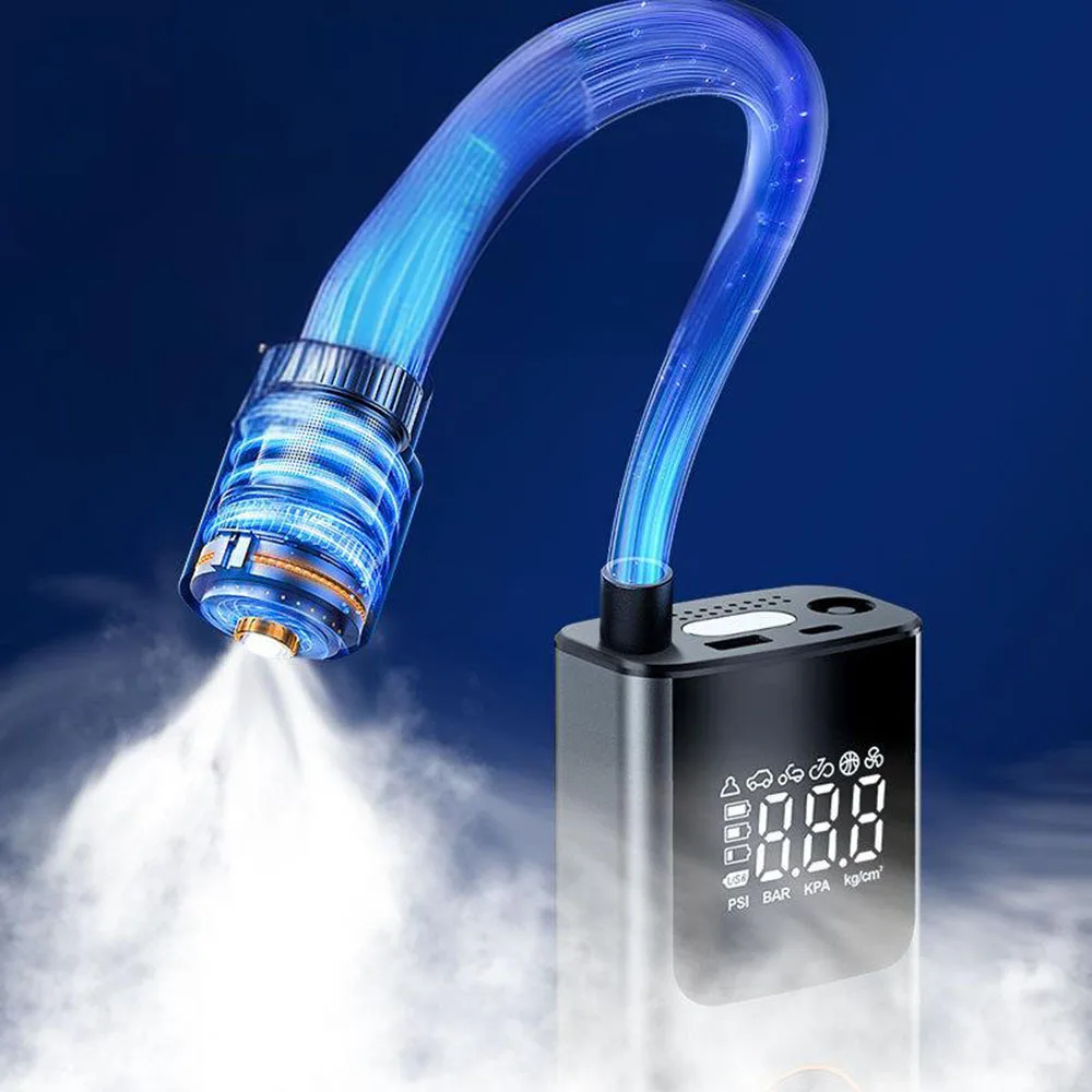 Upgraded Portable Air Pump Handheld Multi Functional Intelligent Tire Inflator