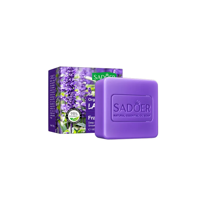 SADOER Natural Ingredient Ginger Essential Oil Solid Soap Face Body Hand Cleansing Smoothing Moisturizing Handmade Soap