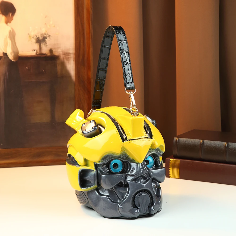 Bumblebee ロボット型 ショルダーバッグ Personality Transformer Bumblebee Shoulder Bag Fashion Novelty