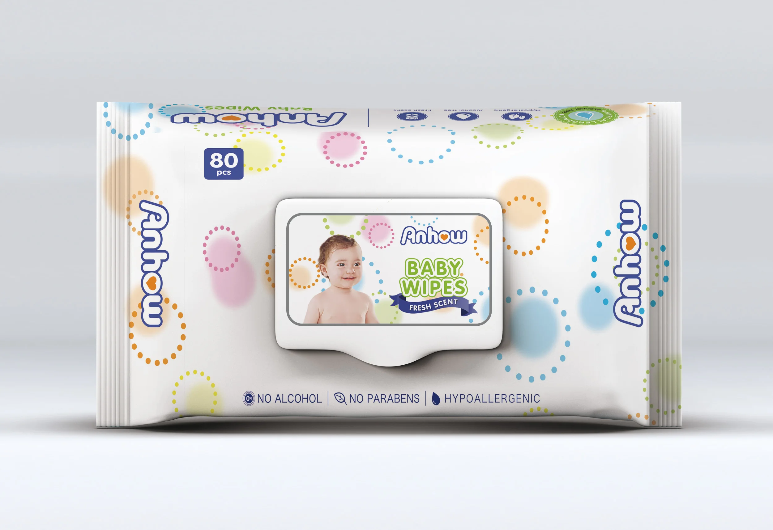 Own-Brand Disposable Pearl Cotton Contains 99.9% Based baby Wipes, A Grade Direct Order Unscented Baby's Wet Wipes factory