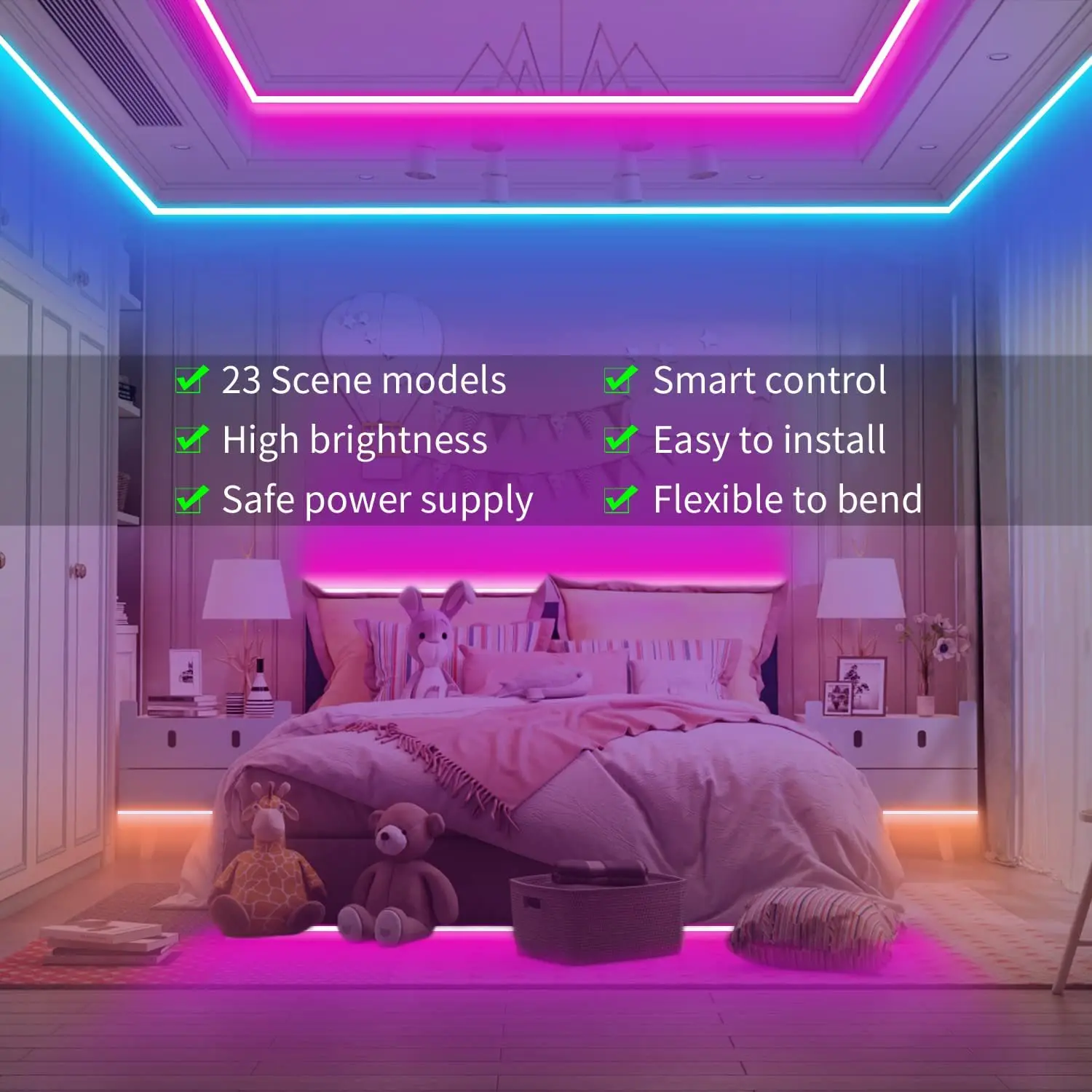USB Color Changing Music Light - Smart LED Strips