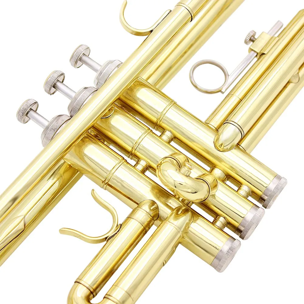 SLADE Professional Small Size Gold Lacquer Trumpet BB Tone