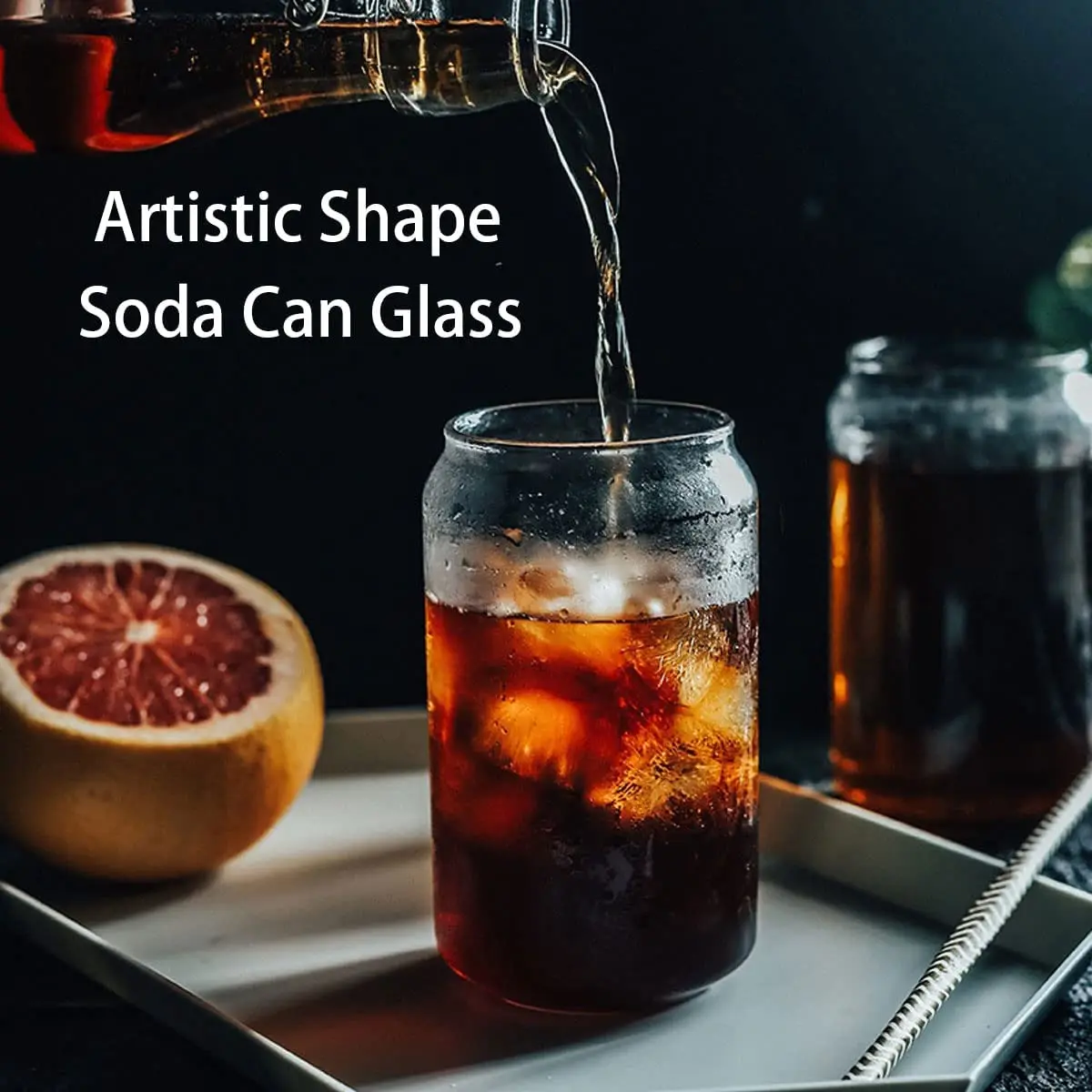 Advertising Soda Can Glasses (16 Oz., 5.25 x 2.688 Dia