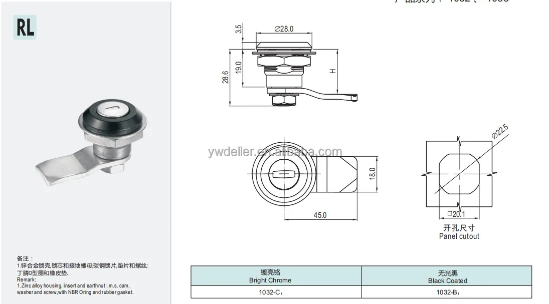 Electrical Cabinet Cam Lock - Buy Electric Panel Cam Lock,Furniture Cam ...