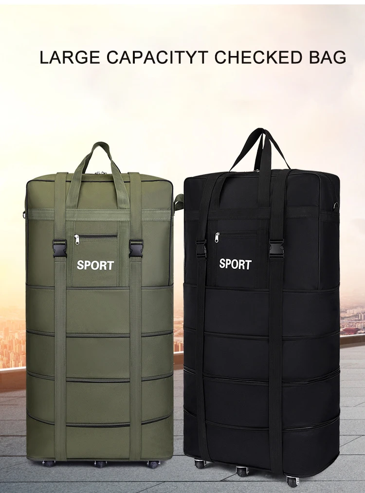 Universal Wheel Travel Bag, Casual Large Capacity Luggage Bag, Portable  Storage Bag For Shopping - Temu