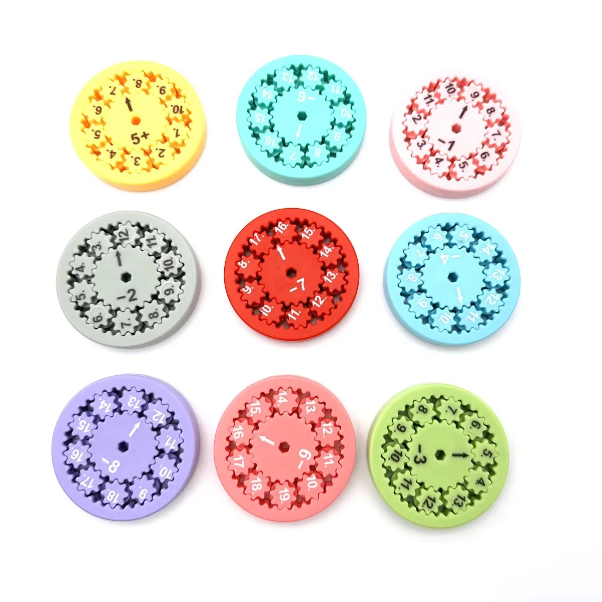 Wholesale Digital Gyroscopes Spin Fidget Spinner Mathematics Arithmetic Decompress Puzzle Gear Spin Add Subtract Multiply Divide