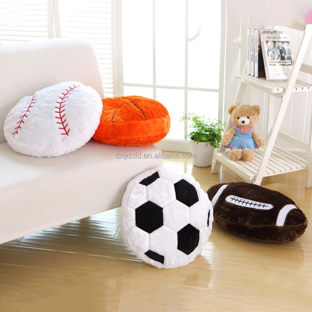 Basketball Pillow Basketball Plush Embroidered Pillow 