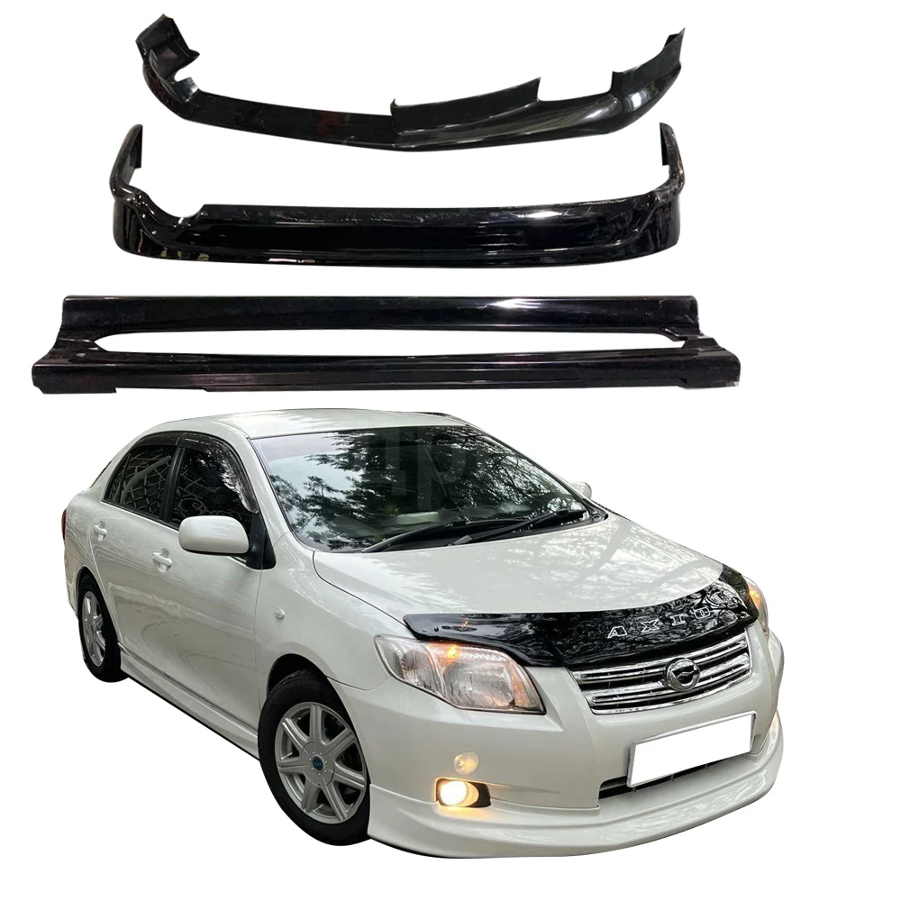 2007-2011 for Toyota for Corolla Axio Body Kit Front Lip Rear Lip Side Skirts Plastic Material No Color 2008 Axio Body Kit