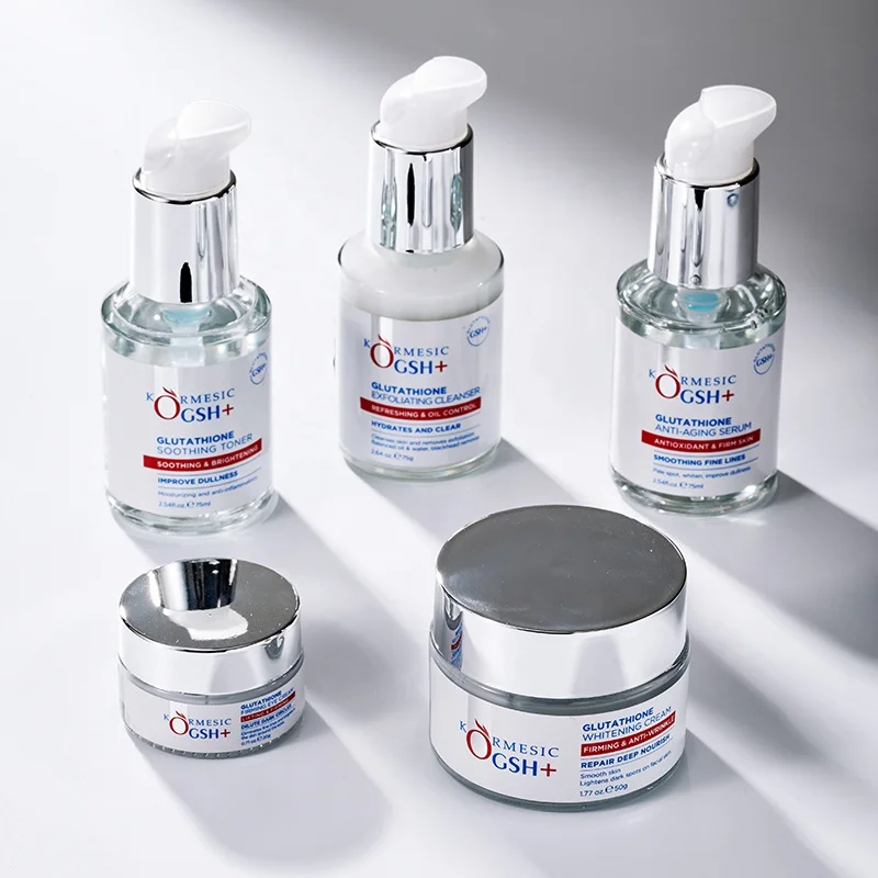 KORMESIC Hot Selling Private Label Whitening Glutathione Face Set Best Skin  Care Sets