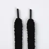 Black plush shoelaces