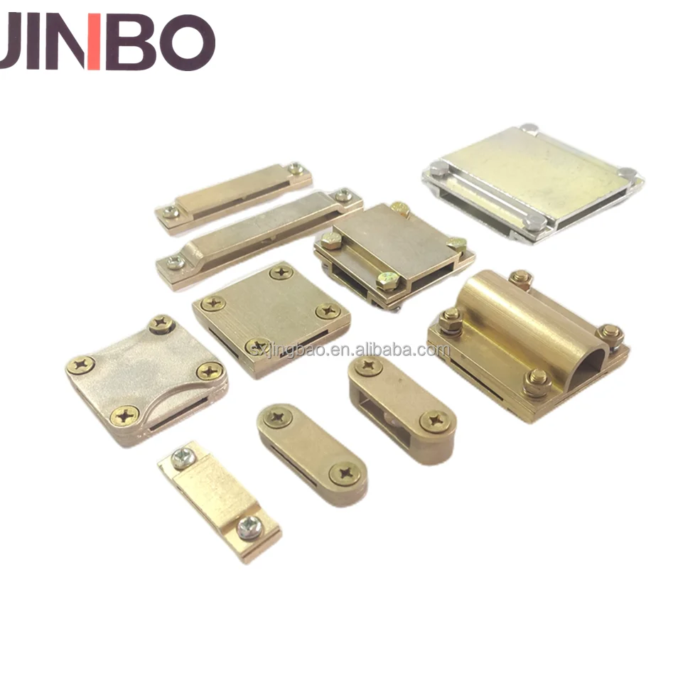 Lightning Protection And Earthing Grounding Clamp Brass Tape To Tape Cross Connectors Metal Tape