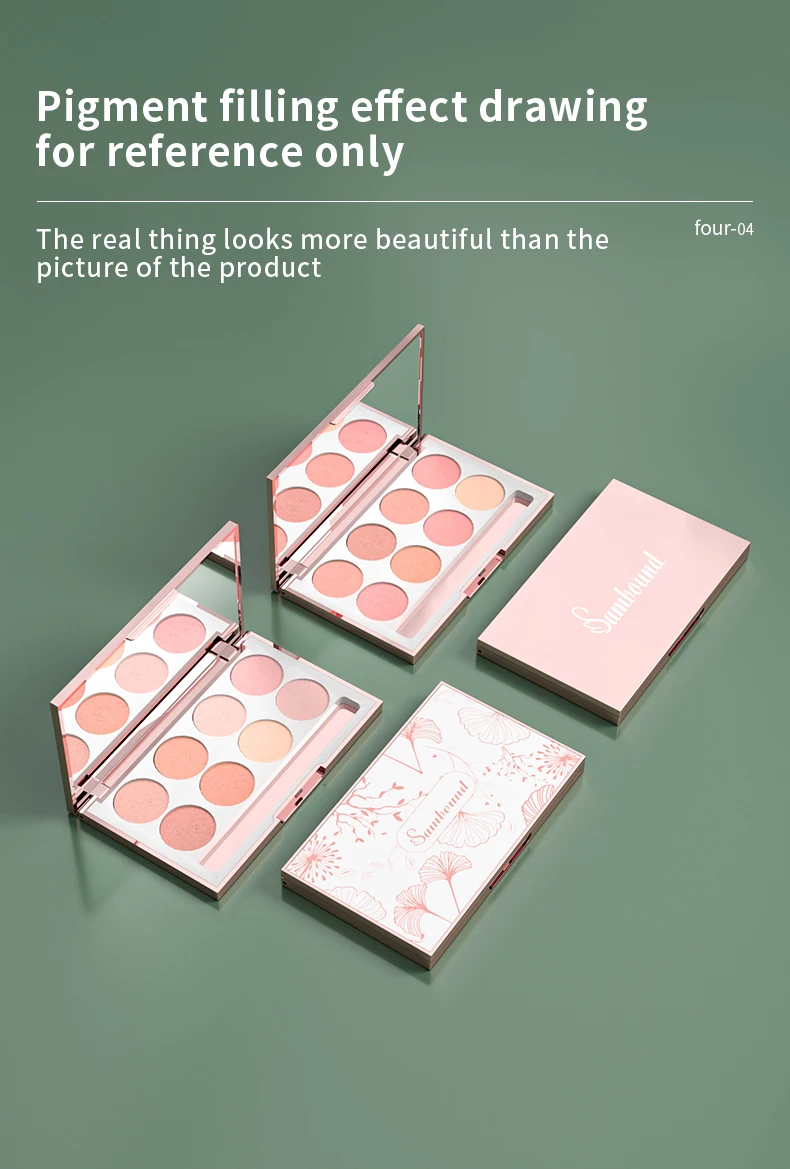 Custom Quality Silver Eyeshadow Packaging Private Label Eyeshadow Empty