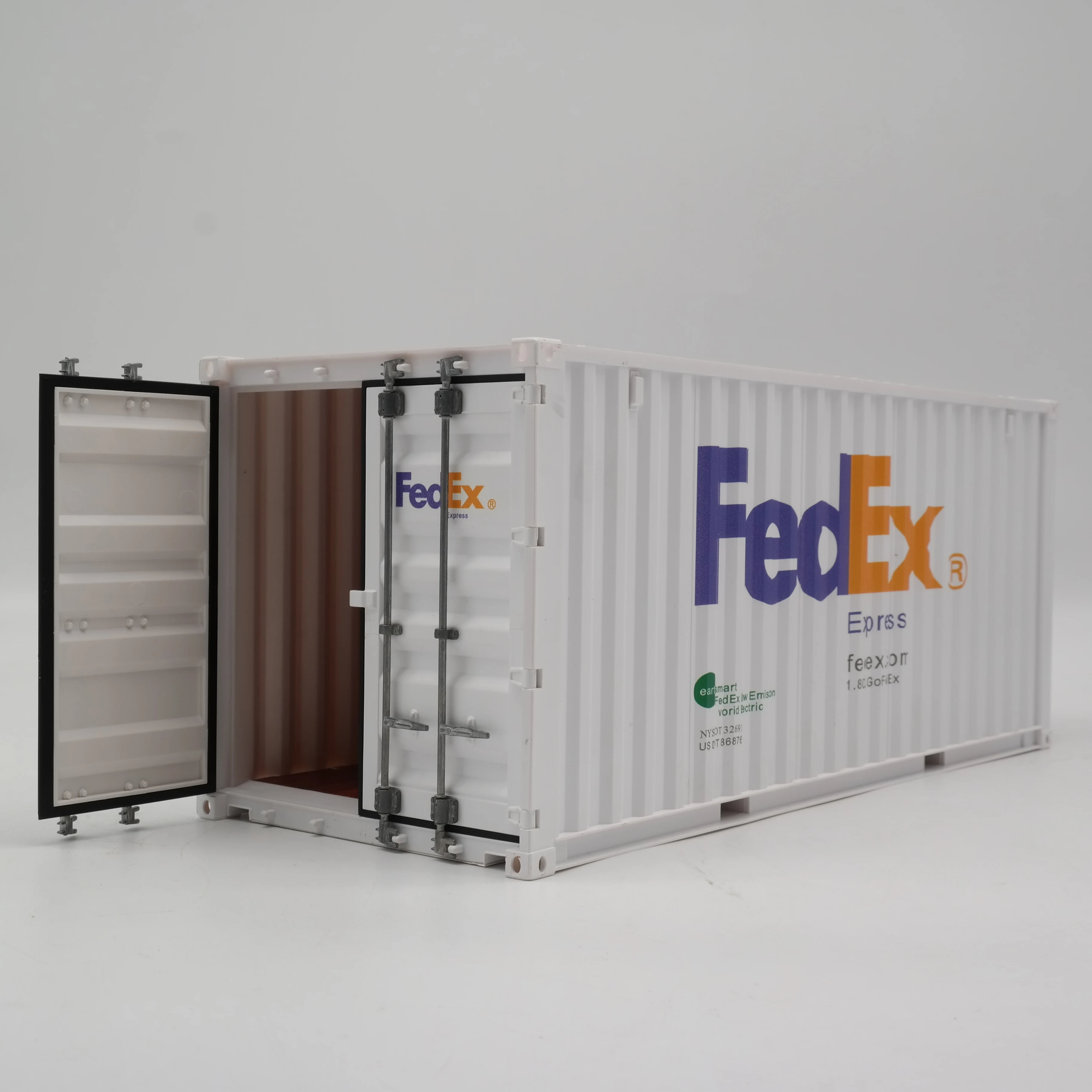 【A】O.A.S Container Model Factory 20GP Plastic Crafts Shipping Freight Forwarder Gift FedEX Miniature Container Model