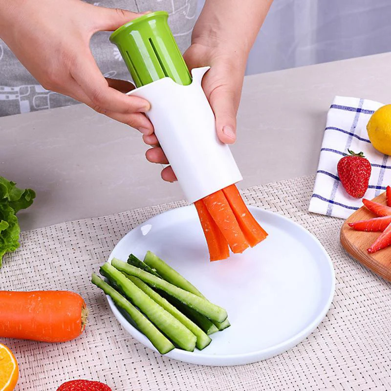 YOVQNMX Komkommer Aardbei Druiven Snijder, Wortel Aardappel Cutter, Multifunctionele Fruit en Groente Snijder, Salade en Pizza Fruit Dispenser