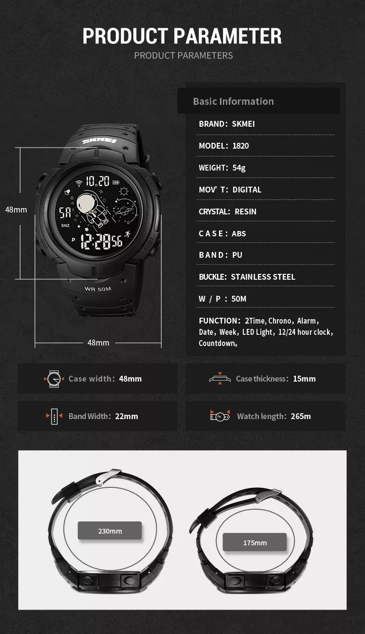 Unisex Digital Watch