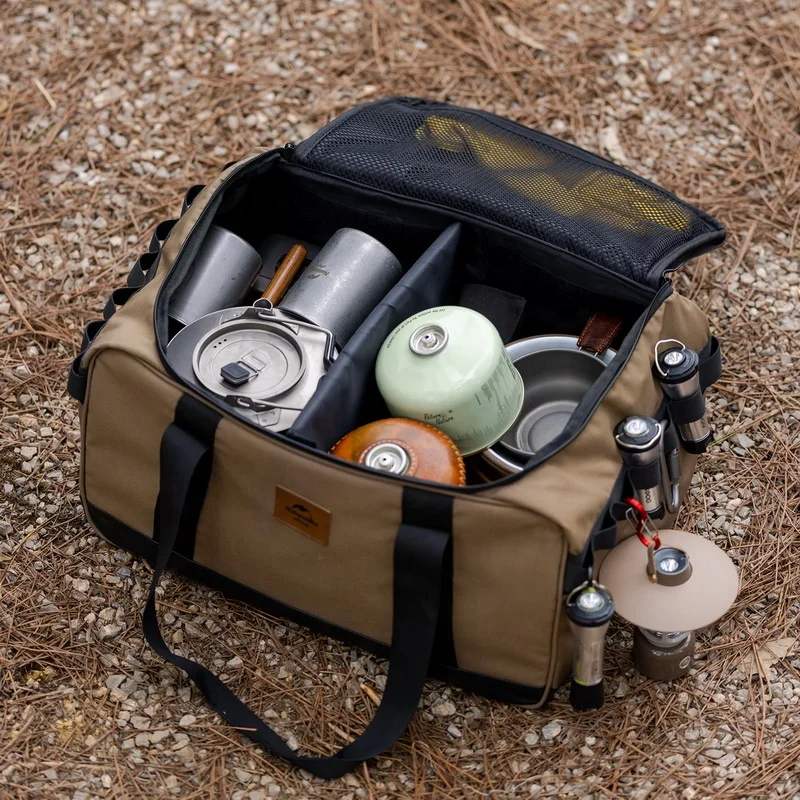 Naturehike organizador de armazenamento de equipamentos de acampamento ao ar livre, bolsa de armazenamento de fogão e panela