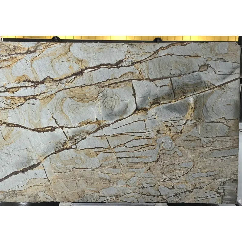 Көк Маре кварцити полированный чоң плита, современный вилла үчүн сууга төзүмдүү кварцит үстүнөн, 1 жылдык кепилдик менен