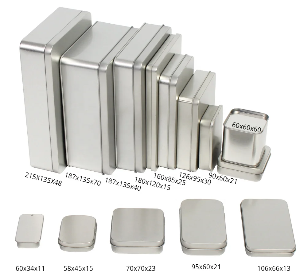 Hot Sale Custom Metal Box Rectangle Case Metal Packaging Multifunction