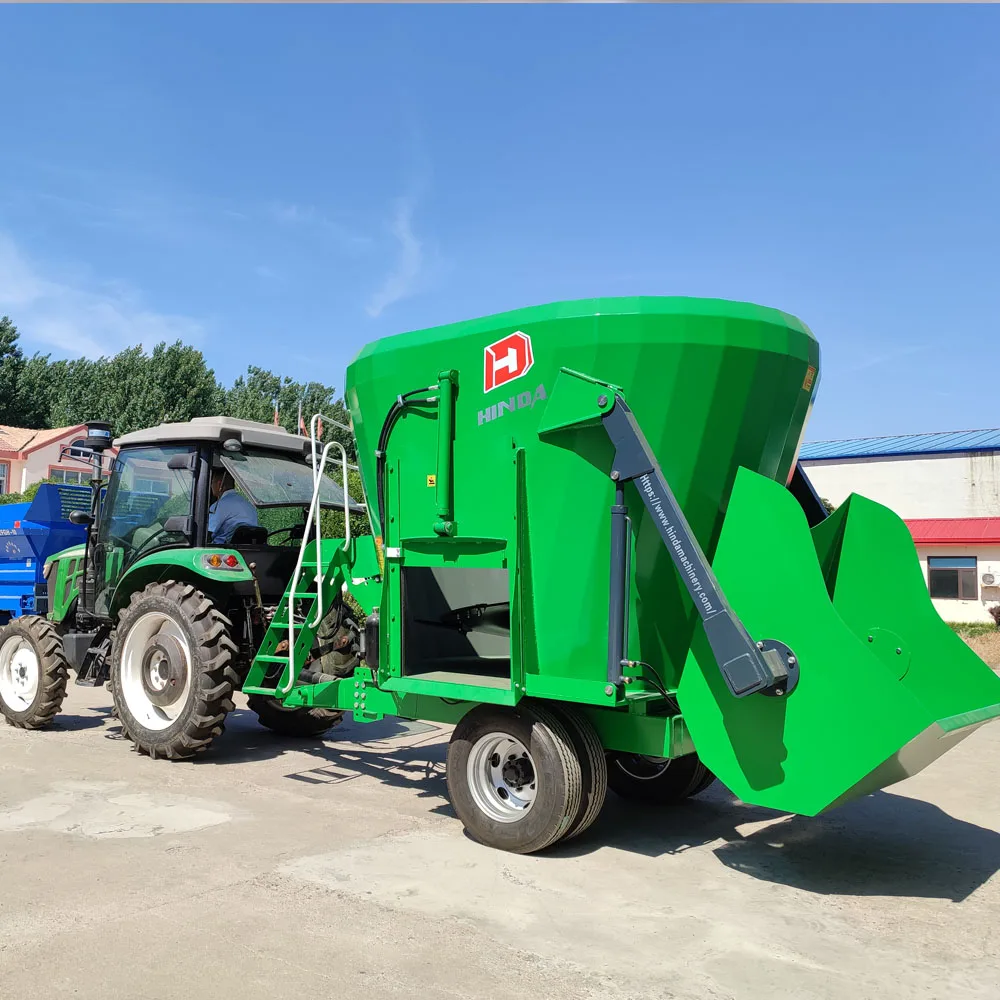 Farm Cattle and Sheep Feed Crusher Mixer PTO Tractor Wagon TMR Feed Mixer