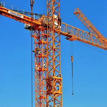 TC6013-6 Tower Crane Construction Materials Construction Site Tower Crane China 2018 Used 6 Ton Yellow 60 Meters 10001-20000