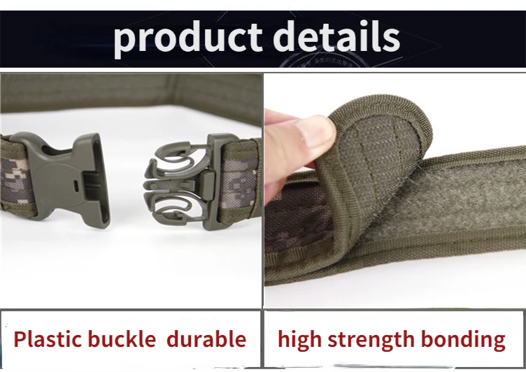 Outdoor 5cm Wide Edging Plastic Buckle Men's Canvas Belt Lengthened And