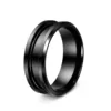 8MM double beveled black