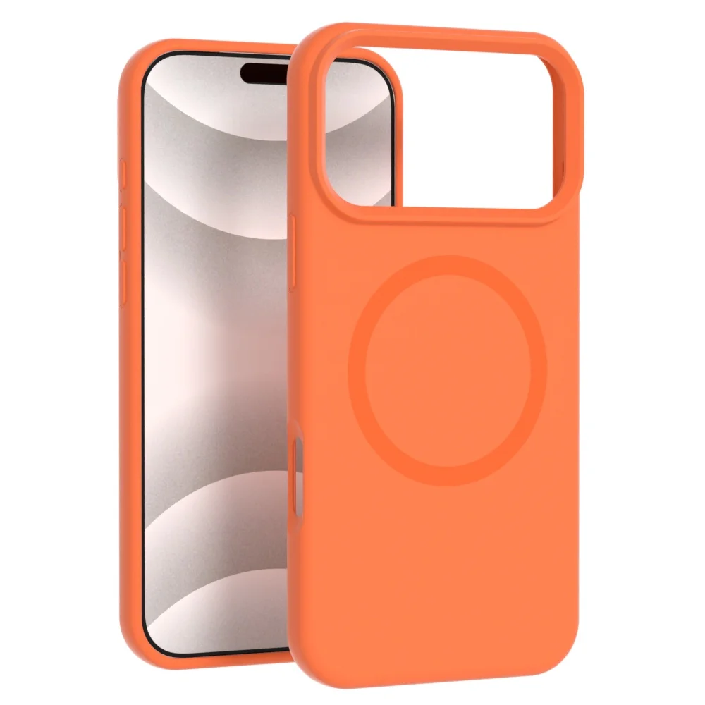 Premium Magnetic Liquid Silicone Case Mobile Phone case Anti-Fingerprint Shockproof for iPhone 17 Pro Max 17 Air TPU Cover