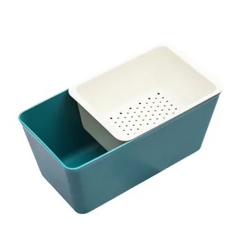 Home Use Square Draining Fruit Tray Lazy Person Sunflower Seeds Container Candy and Snack Storage Box