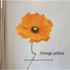 Coloré - Coeur de fleur clair orange coquelicot sans poteau